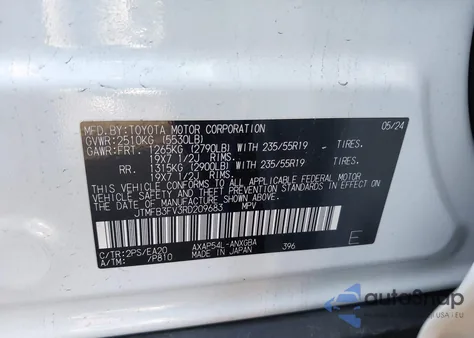 2024 Toyota Rav4 Prime Xse from USA, damaged, VIN JTMFB3FV3RD209683
